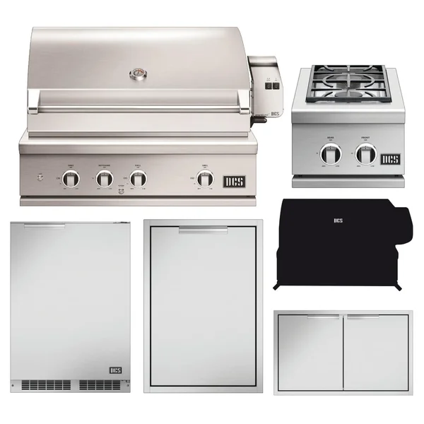 DCS Series 9 6-Piece 36-Inch Natural Gas Outdoor Kitchen Package - BE1-36RC-N-6PC