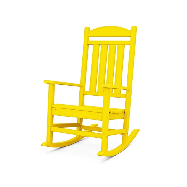 Presidential Recycled Plastic Rocking Chair in Lemon by POLYWOOD