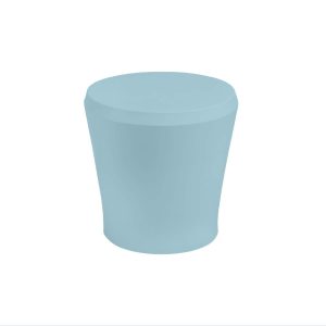 Affinity 18 Inch Round Polyresin End Table in Frost by Ledge Lounger