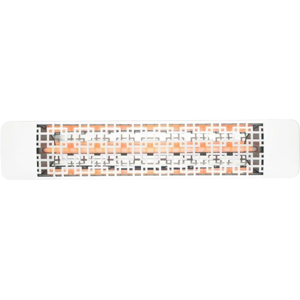 Eurofase Brix Series 39 Inch 2500 Watt Single Element Marine Grade 208V Electric Patio Heater in White - EF25208W5