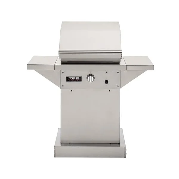 TEC Patio FR 26-Inch Infrared Propane Gas Grill On Stainless Pedestal - PFR1LPPEDS