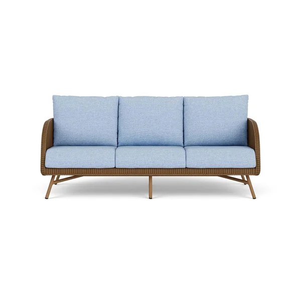 Essence Lloyd Loom Sofa in Hickory/Demo Skyway by Lloyd Flanders
