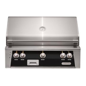 Alfresco ALXE 36-Inch Built-In Natural Gas Grill With Sear Zone And Rotisserie in Jet Black Gloss - ALXE-36SZ-NG-S9005