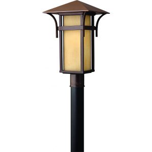 Hinkley Lighting Harbor One Light 20-Inch Outdoor Post Light - Anchor Bronze - 2571AR