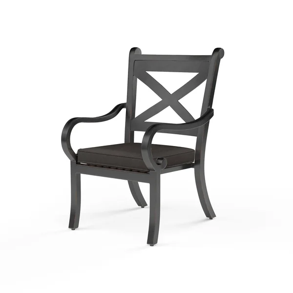 Monterey Aluminum Patio Dining Chair in Spectrum Carbon w/ Self Welt By Sunset West