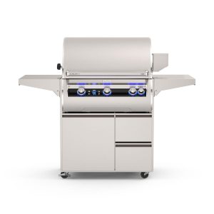 Fire Magic Echelon Diamond E790i 36-Inch Freestanding Natural Gas Grill w/ Rotisserie, Left Side Infrared Burner & Digital Thermometer