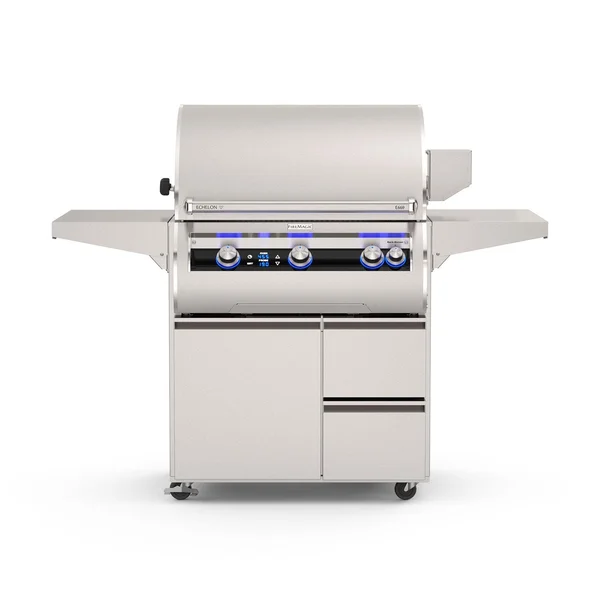 Fire Magic Echelon Diamond E660i 30-Inch Freestanding Natural Gas Grill w/ Rotisserie, Left Side Infrared Burner & Digital Thermometer