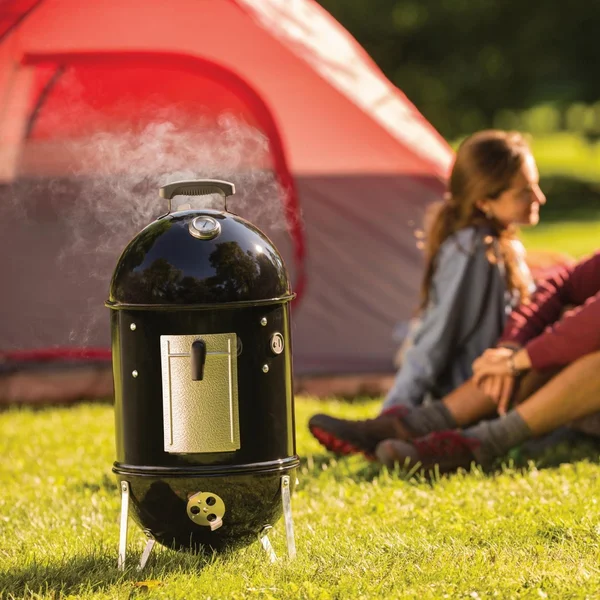 Weber Smokey Mountain Cooker 14-Inch Charcoal Smoker - 711001