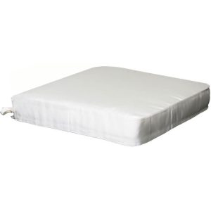 Sunbrella Canvas Natural Large Outdoor Replacement Seat Cushion W/ Knife Edge By BBQGuys Signature