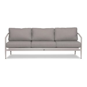 Midnight Cove 3 Person Aluminum Sofa in Urban Stone/Canvas Charcoal by Lakeview Outdoor Designs