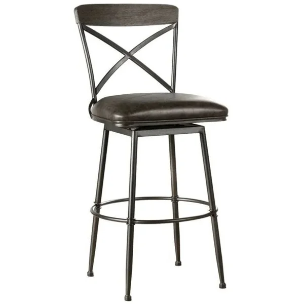 Decker Bar Stool - Pewter Gray