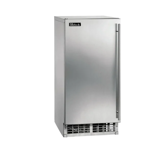 Perlick 15 Inch Undercounter ADA Series Cubelet Ice Maker Panel Ready Door w/ Integrated Pump - Reversible Hinge - HA15CU-2