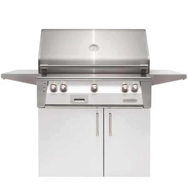 Alfresco ALXE 36-Inch Natural Gas Grill With Rotisserie - Signal White Gloss - ALXE-36C-NG-S9003