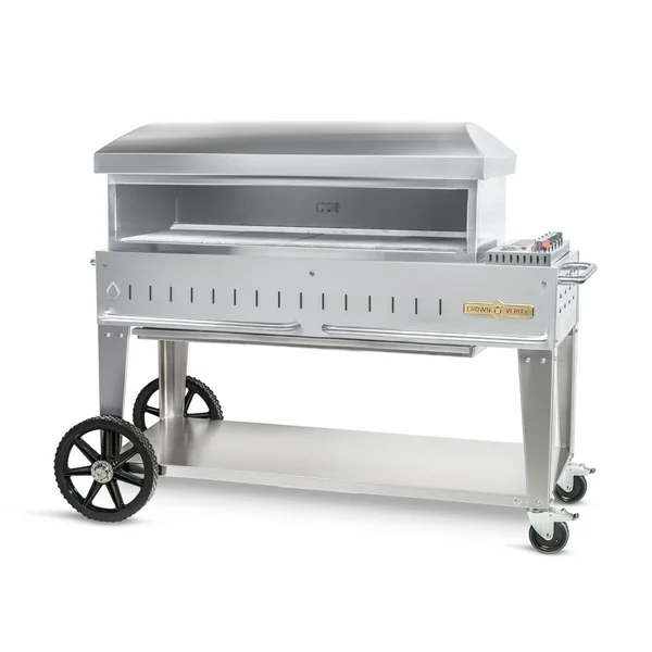 Crown Verity 48-Inch Mobile Natural Gas Pizza Oven - CV-PZ48-MB-NG