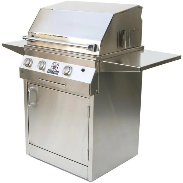 Solaire 27 Inch Deluxe All Infrared Propane Gas Grill With Rotisserie On Standard Cart - SOL-AGBQ-27GIRXLC-LP