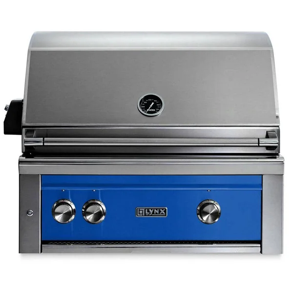 Lynx Professional 30 Inch Built-In Natural Gas Grill w/ Rotisserie in Pacific Blue - L30R-3-PBNG