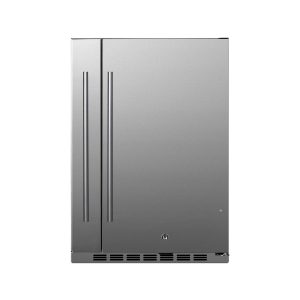 Summit 24-Inch 3.1 Cu. Ft. Shallow Depth Outdoor Compact Refrigerator W/ Slide-Out Storage Compartment - BCR19924