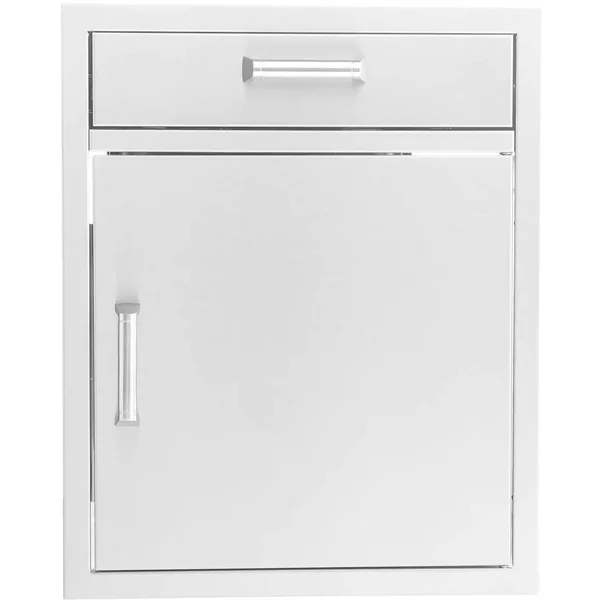 BBQGuys Signature 21-Inch Stainless Steel Single Access Door & Drawer Combo - Contempo