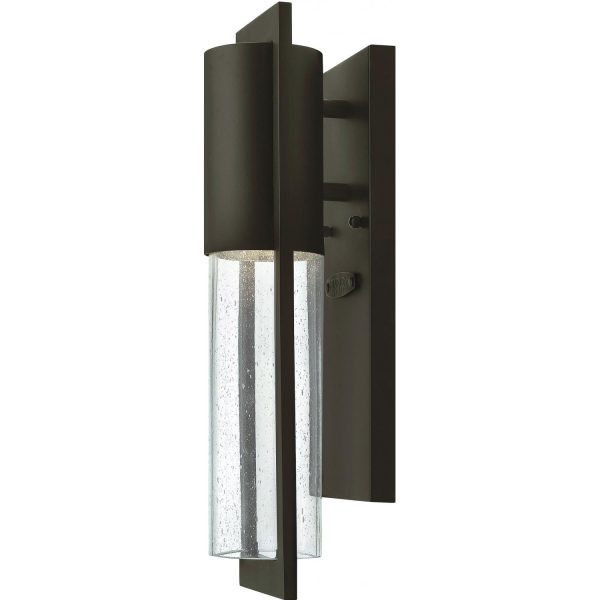 Hinkley Lighting Shelter One Light 16-Inch Dark Sky Outdoor Wall Light - Buckeye Bronze - 1326KZ