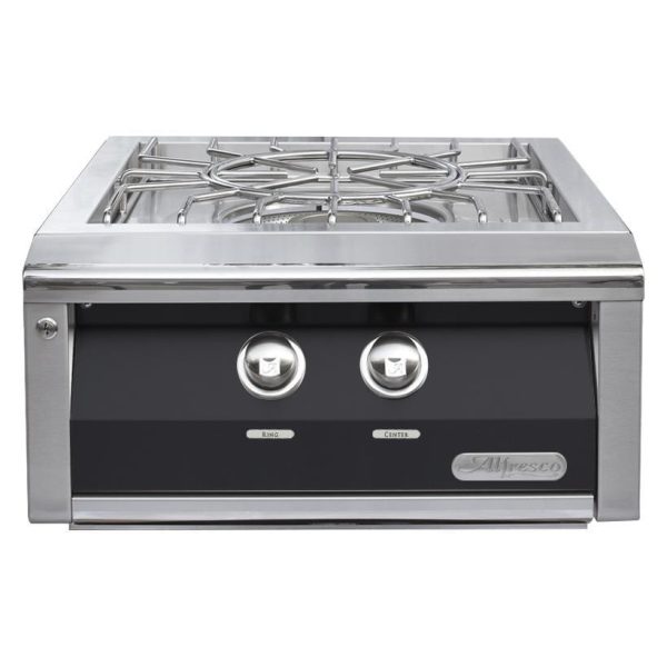 Alfresco 24-Inch Propane Versa Power Cooking System in Jet Black Gloss - AXEVP-LP-S9005