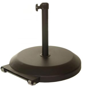 California Umbrella 75 Lb Umbrella Base With Wheels In Bronze