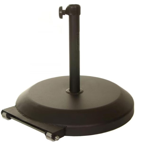 California Umbrella 75 Lb Umbrella Base With Wheels In Bronze