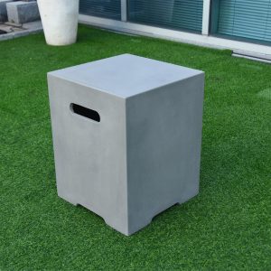 Lakeview Bellawood Modernview 16-Inch Fire Tank Cover for Lunar Bowl & Sit Stool Chair - Light Gray - SCONB01-109LG