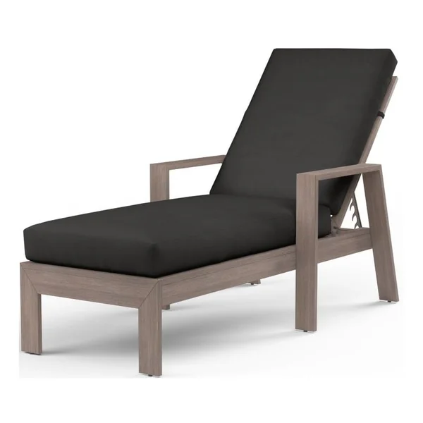 Laguna Aluminum Chaise Lounge in Driftwood/Spectrum Carbon by Sunset West