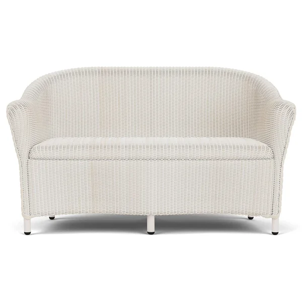 Reflections Lloyd Loom Loveseat in Antique White by Lloyd Flanders