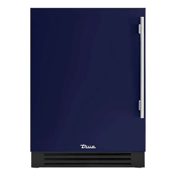 True 24 Inch 5.6 Cu. Ft. Left Hinge Outdoor Refrigerator - Cobalt w/ Stainless Steel Handles - TUR-24-L-OP-C~DSK-078-H04