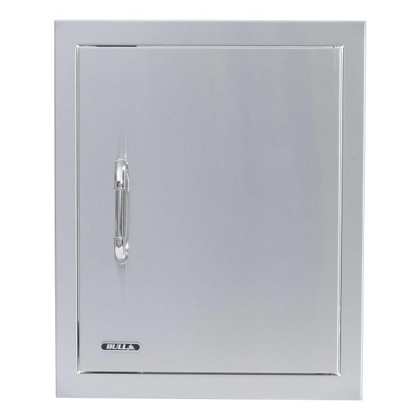 Bull 18-Inch Right Hinged Stainless Steel Single Access Door W/ Reveal - Vertical - 89995