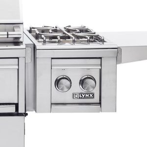 Lynx Professional Cart Mounted Propane Gas Double Side Burner - LCB2-3-LP