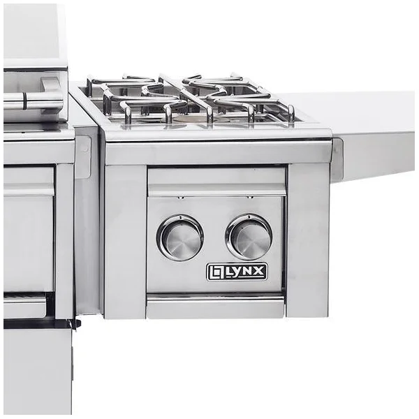 Lynx Professional Cart Mounted Propane Gas Double Side Burner - LCB2-3-LP