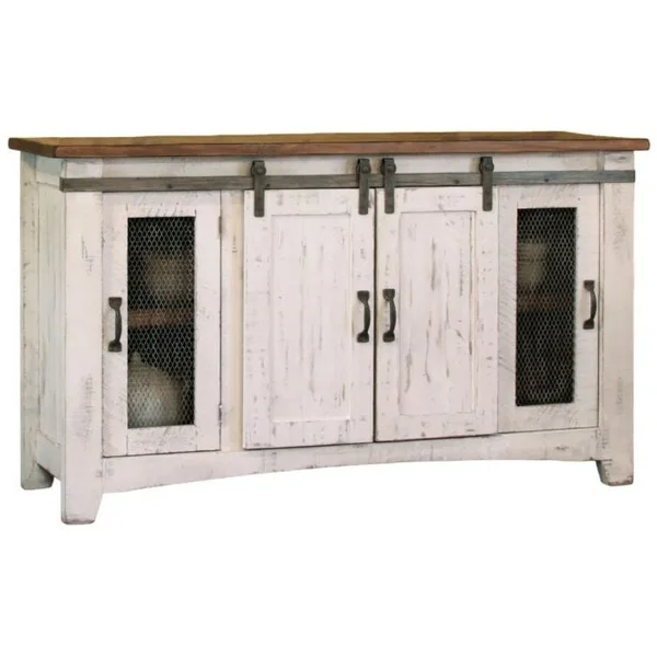 Pueblo 60" Media Console - White