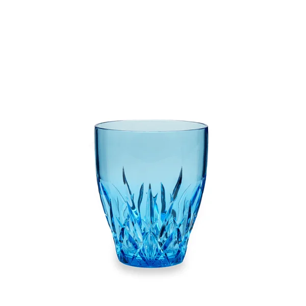 Aurora Blue Topaz Tritan Acrylic Stemless Wine Glass