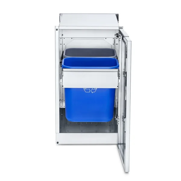 Crown Verity Infinite Series 18-Inch Stainless Steel Cabinet Module w/ Garbage Bin Holder - ICM-GH