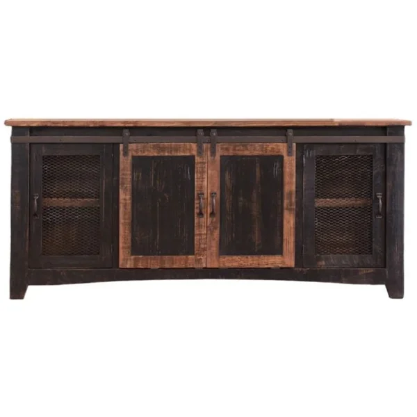 Pueblo 80" Media Stand - Black