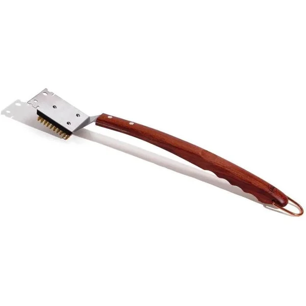 Rosewood Collection Grill Brush with Scraper