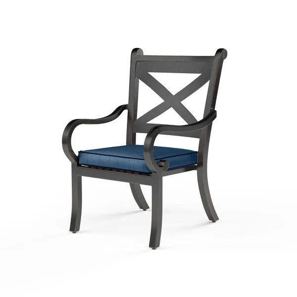 Monterey Aluminum Patio Dining Chair in Spectrum Indigo w/ Self Welt By Sunset West