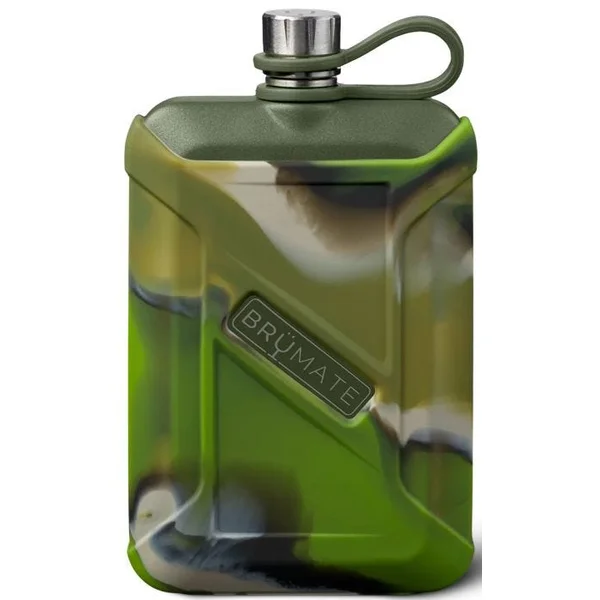 Canteen 8oz | Green Gray Camo Swirl