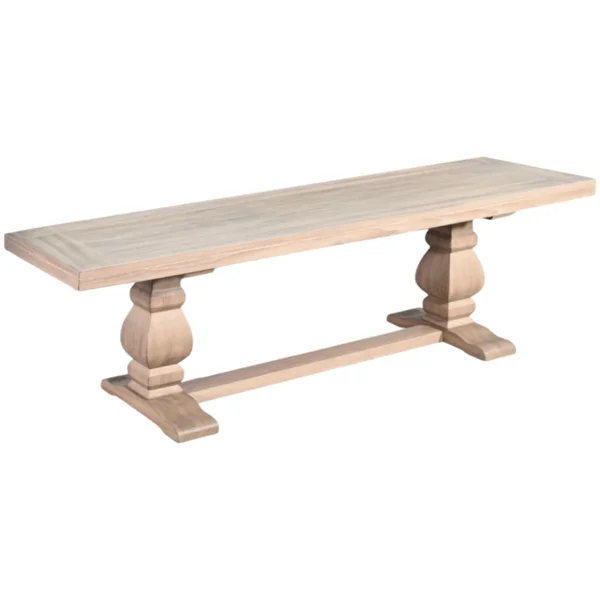 Gianna Double Pedestal Dining Bench