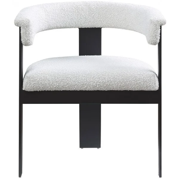 Romeo Dining Chair - Cream Boucle Fabric