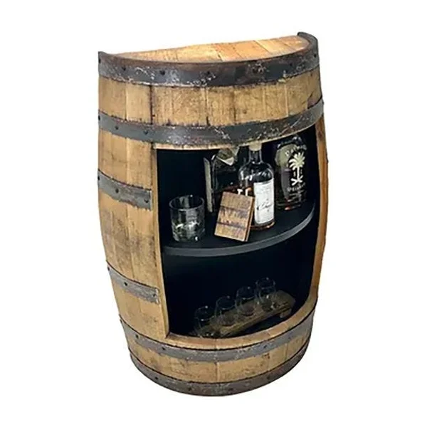Half Bourbon Barrel Bar