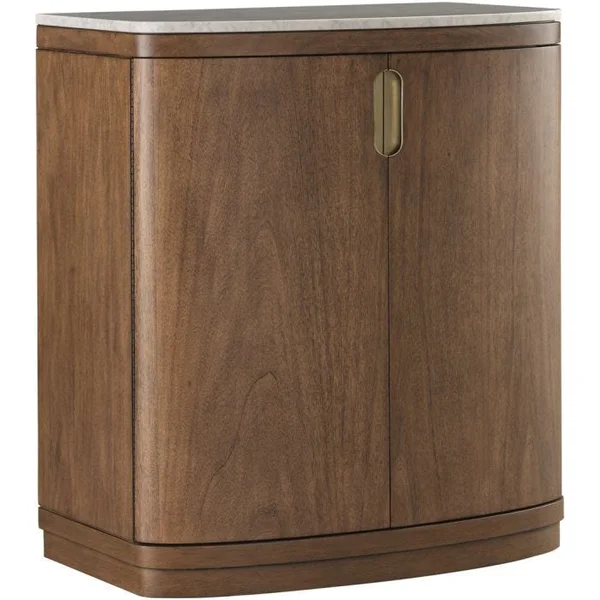 Caden Bar Cabinet with Marble Top