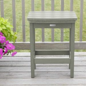 Hart Lane Recycled Plastic Bar Stool Counter Height in Eucalyptus by Lakeview Outdoor Designs