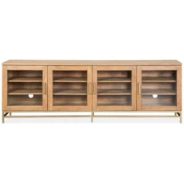 Lindon 70" 4-Door Console - Belgian Wheat