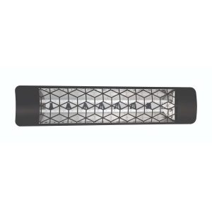 Eurofase Stella Series 39-Inch 4000 Watt Dual Element 240V Electric Infrared Patio Heater - Black - EF40240B6