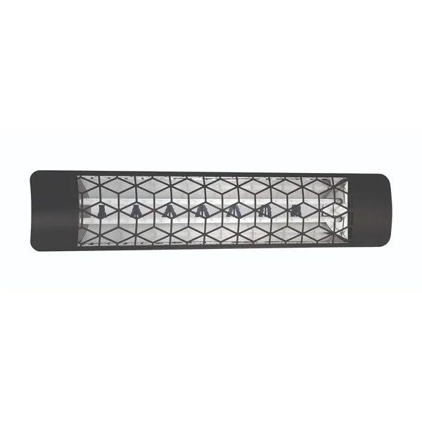 Eurofase Stella Series 39-Inch 4000 Watt Dual Element 208V Electric Infrared Patio Heater - Black - EF40208B6