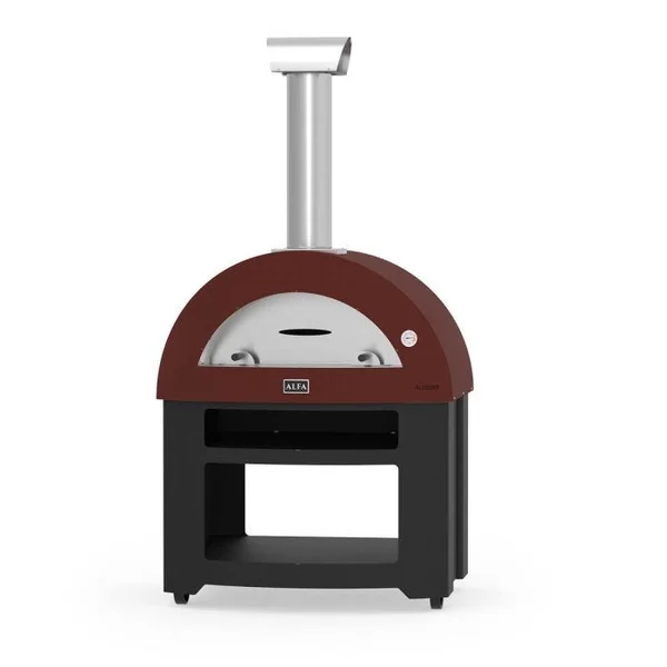 Alfa ALLEGRO Wood Fired Oven w/ Cart - Red