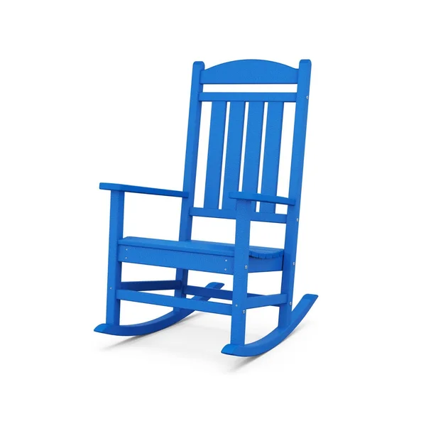 Presidential Recycled Plastic Rocking Chair in Pacific Blue by POLYWOOD